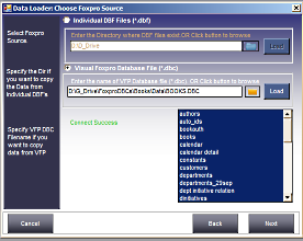Select Visual Foxpro DBF's